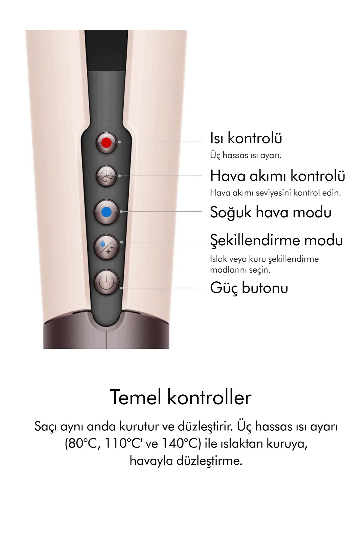 DYSON Airstrait™ Saç Düzleştirici (Ceramic Pink)