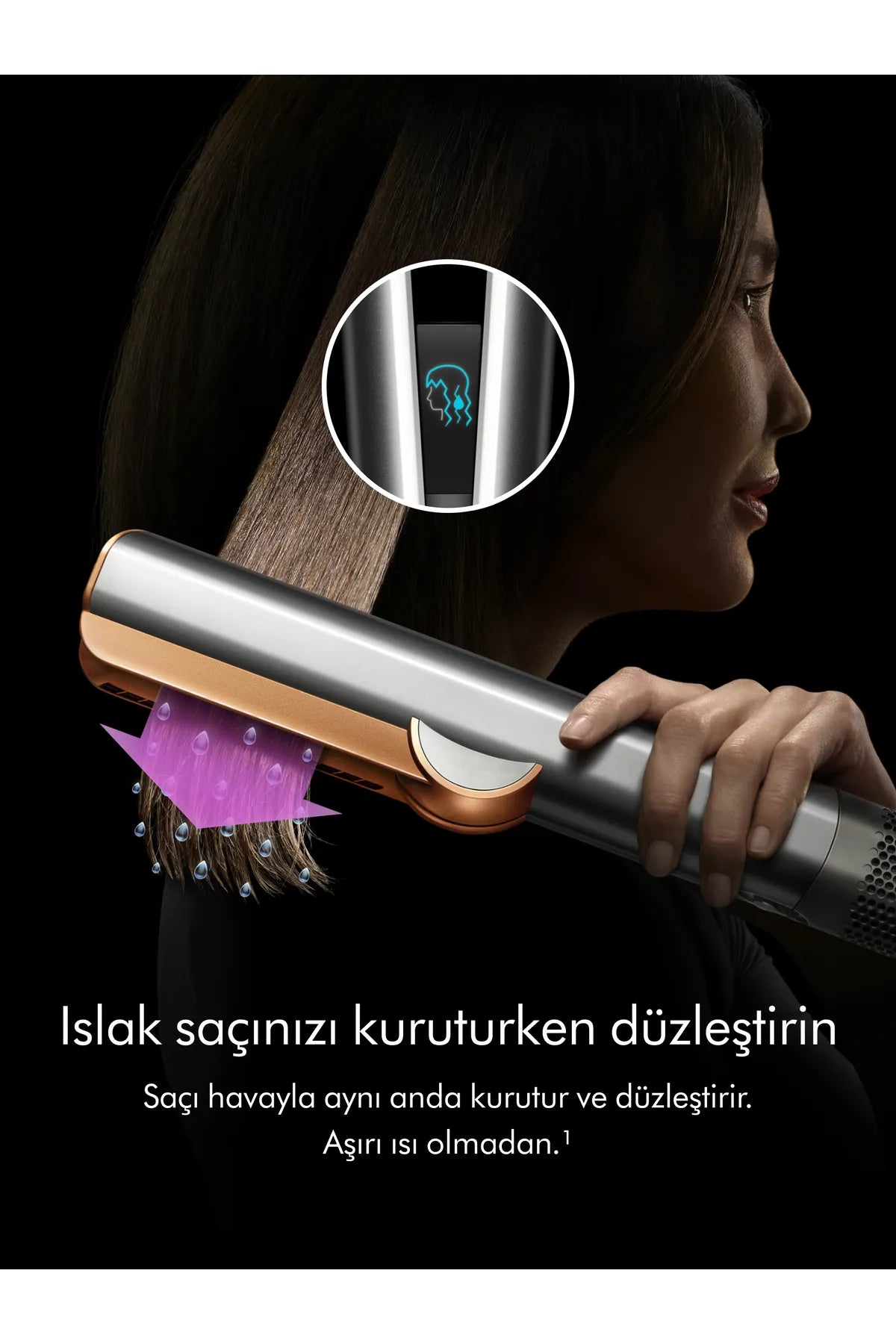 DYSON Airstrait™ saç düzleştirici (Jasper Plum)